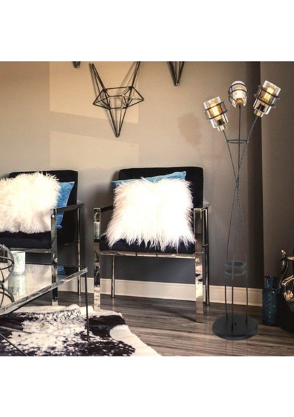 Metalik Lambader, Şık ve Modern Tasarım, Zarif Aydınlatma Seçeneği modelleri