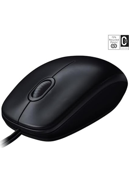 M100 USB Kablolu Mouse, Pc, Mac, Dizüstü Bilgisayar ile Uyumlu, 1000 Dpı Optik Izleme, Sağ ve Sol Elle Kullanıma Uygun, Siyah modelleri