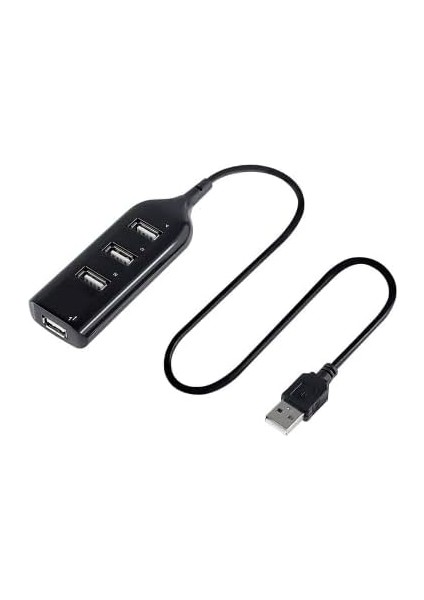 Port USB Çoğaltıcı Çoklayıcı Hub USB 2.0 Çoklama Pc Laptop - Siyah