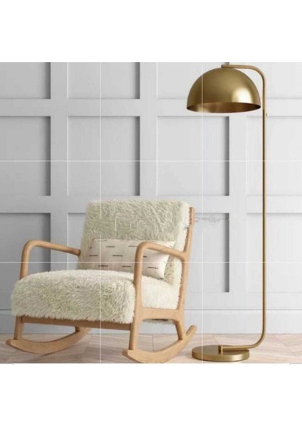 Rustik Metal Köşe Lambası, 35 cm Çap, Şık ve Dekoratif Tasarım