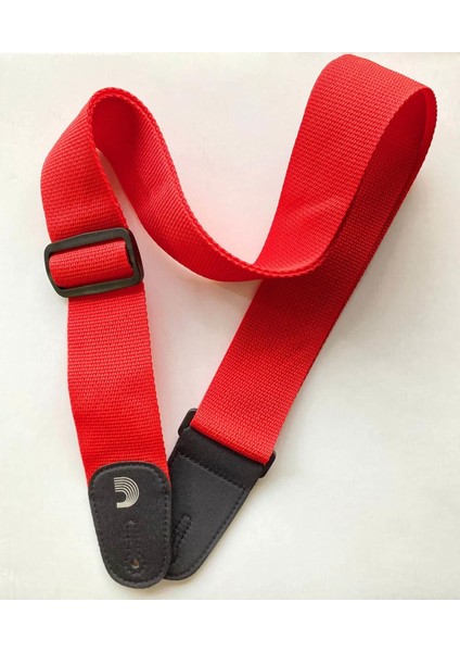 Kırmızı Gitar Askısı, Dokuma Polypro, Konforlu ve Şık Tasarım