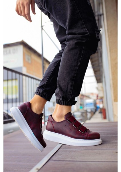 MD253 Cbt Mirror Non Erkek Ayakkabı Bordo modelleri