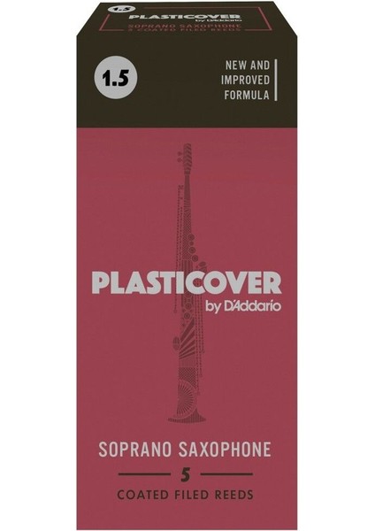 Soprano Saksafon Kamışı No:1,5, Rico Plasticover RRP05SSX150, Yüksek Kalite