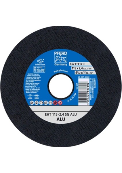 115X2.4 mm Aluminyum Kesme Taşı Seti, 10 Adet, Dayanıklı ve Kullanışlı.