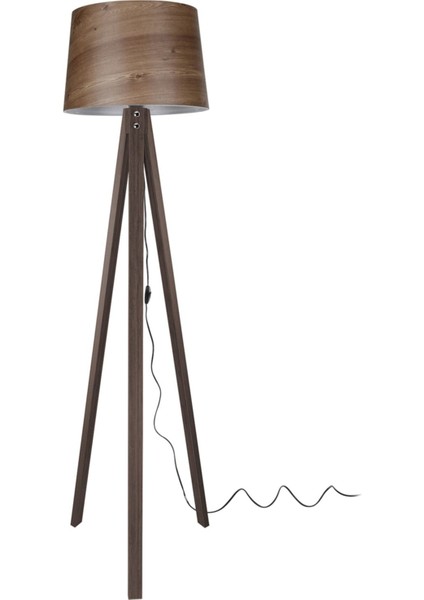 Şık Ceviz Ayaklı Ağaç Desenli Lambader, Modern ve Sıcak Atmosfer Için Ideal modelleri