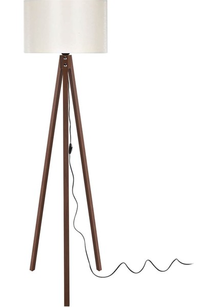 Ceviz Ayaklı Silindir Krem Lambader, Şık ve Modern Dekorasyon Için Ideal Seçim modelleri