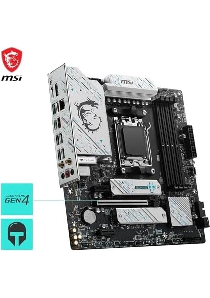 MB B650M Gamıng Plus Wıfı Am5 Ddr5 7200MHZ(OC) HDMI Dp M.2 Usb3.2 2.5g Lan Wı-Fı 6e Matx