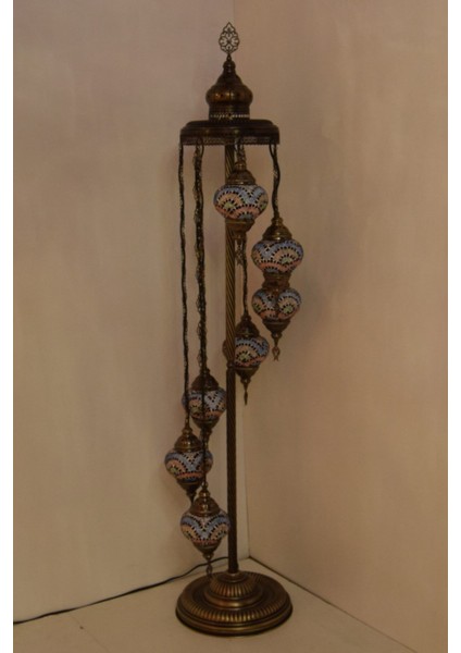 Renkli Elişi Camlı Mozaik Ayaklı Dekoratif Köşe Lambası, Şık ve Modern Tasarım modelleri