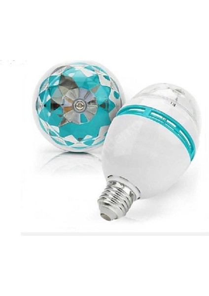 Beyaz Dönen Disko Gece Lambası, Gri Renkli, Şık ve Eğlenceli Ev Dekorasyonu