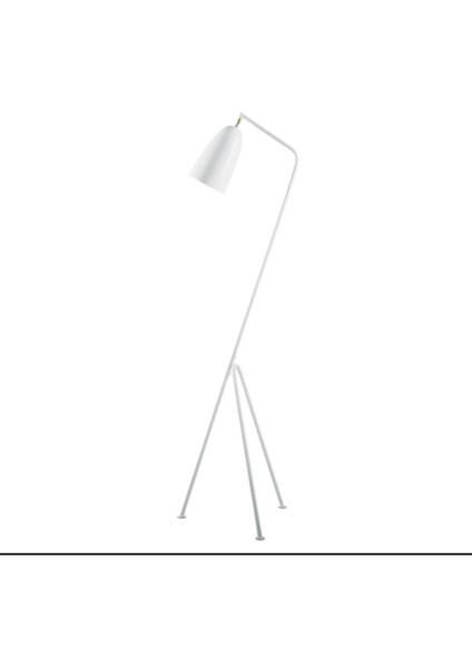 Şık Metal Beyaz Köşe Lambası, Dekoratif ve Hareketli Tasarım