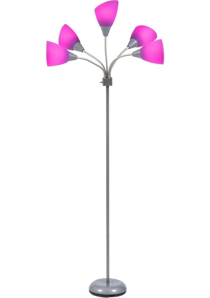 Mor Renkli Şık Lambader, Modern ve Şık Tasarım, Ev Dekorasyonu Için Ideal Seçenektir.