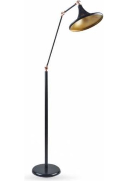 Retro Siyah Mafsallı Köşe ve Okuma Lambası, Modern ve Şık Tasarım