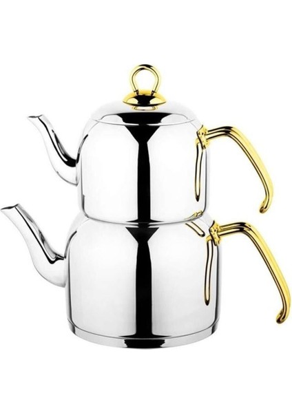 Paslanmaz Çelik K-305 Menekşe Çaydanlık Takımı, Şık ve Kullanışlı Küçük Boy. modelleri