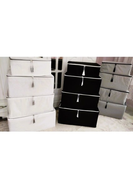 Şık 6'lı Beyaz Püsküllü Hurç Seti, Zarif ve Kullanışlı Ev Aksesuarı indirimleri