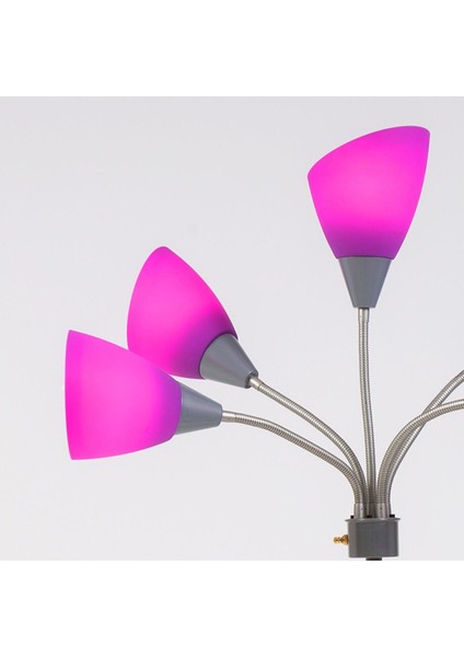 Mor Renkli Şık Lambader, Modern ve Şık Tasarım, Ev Dekorasyonu Için Ideal Seçenektir.