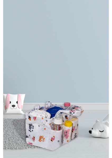 Beyaz Keçe Bebek Bakım Çantası Düzenleyici Organizer, Şık ve Kullanışlı Tasarım fiyatları