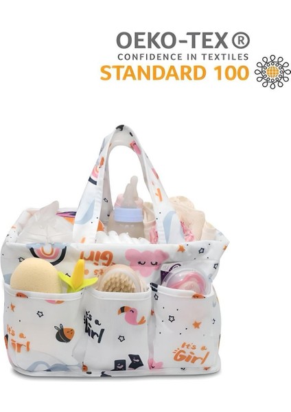 Beyaz Keçe Bebek Bakım Çantası Düzenleyici Organizer, Şık ve Kullanışlı Tasarım fırsatları