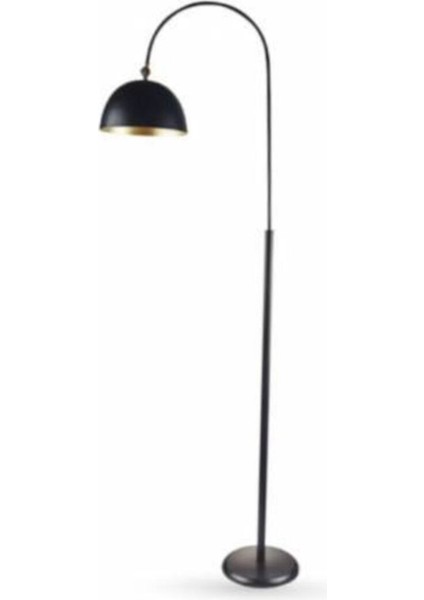 Şık Siyah Metal Köşe Lambası, Hareketli Başlık, 40 cm Çap