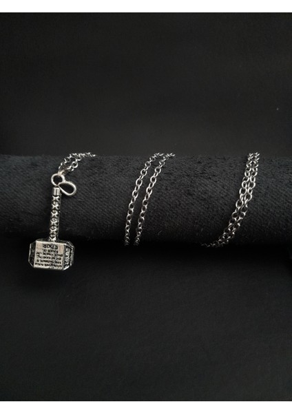 Viking Thor Çekiç Figürlü Kolye