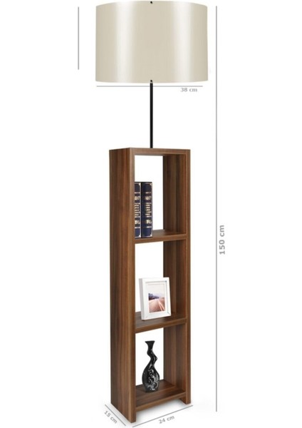 Beyaz Dekoratif Raflı Lambader AYD-1797, Şık ve Fonksiyonel Aydınlatma Seçeneği fiyatları