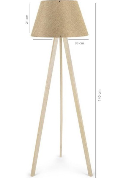 Ekru Kumaş Üç Ayaklı Şık Lambader, Şık ve Davetkar Aydınlatma Seçeneği modelleri