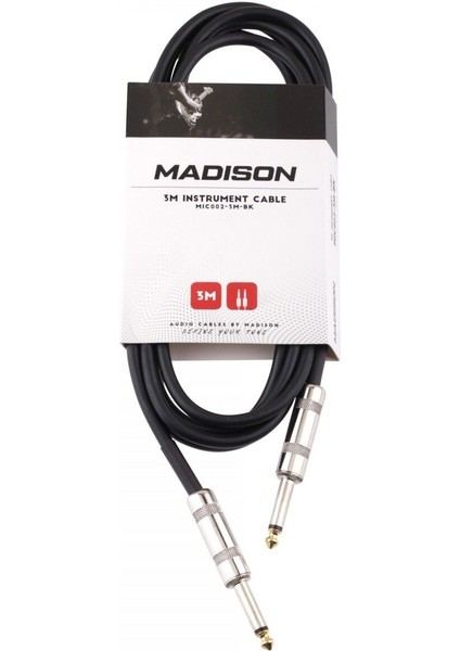 3 Metre Siyah Gitar Kablosu, Müzik Aleti Bağlantısı