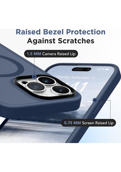 iPhone 15 Pro Uyumlu Kamera Korumalı Magsafe Wireless Şarj Özellikli Mat Silikon Kılıf fırsatları
