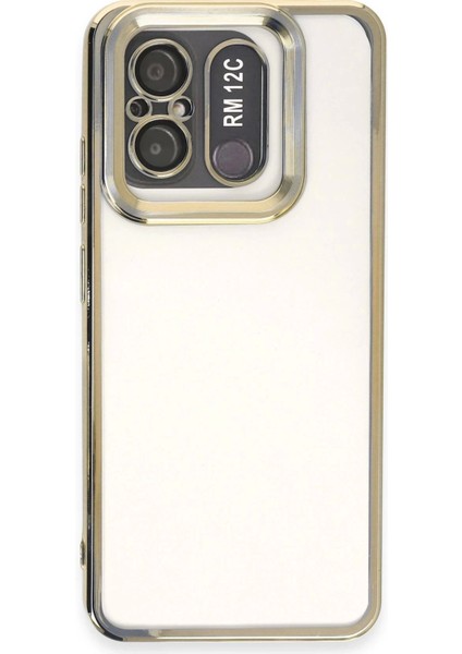 Newface Xiaomi Redmi 12C Kılıf Slot Silikon - Gold
