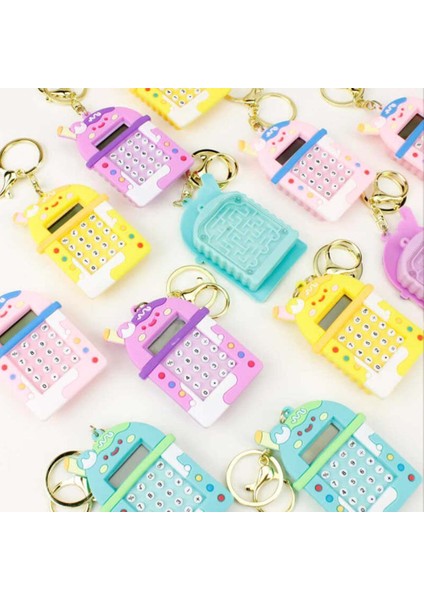 Mini 8 Haneli Hesap Makineli Labirent Oyunlu Karikatür Anahtarlık (1 Adet) (Ebat:7,3 cm x 4,8 Cm) indirimleri