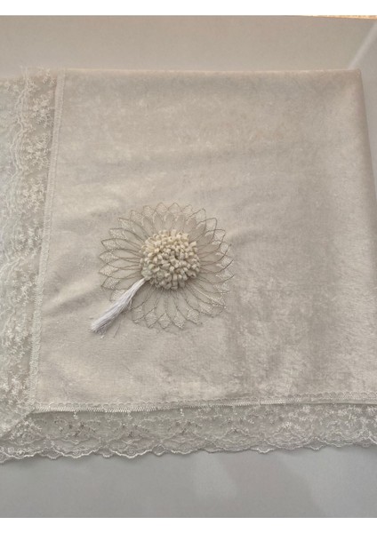 Şık Kadife 3D Püsküllü Fransız Güpürlü Dantel Çeyizlik Lüks Bohça fiyatları