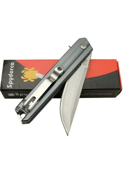 Spyderco Rubicon Çakı Gri
