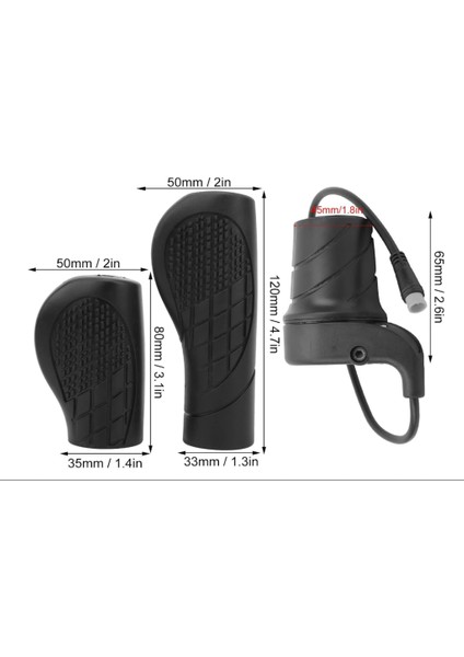 E-Bike Elektrikli Bisiklet Güç Kolu Gaz Kolu 3pin Elcik Set GMS1119-10 modelleri