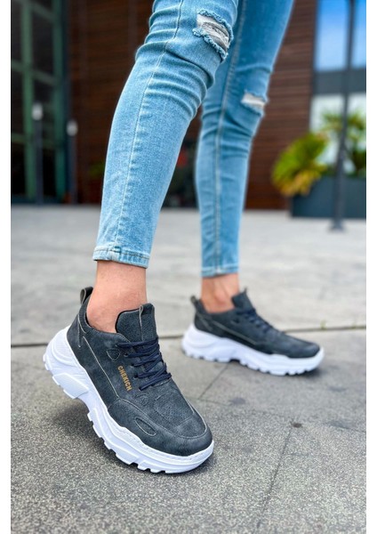 MD089 Cbt Low Top Lace Up Erkek Ayakkabı Antrasıt
