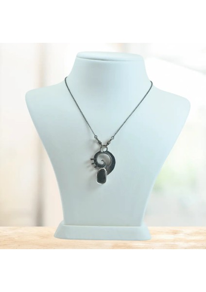 Safir Taşı Gümüş Kolye (Özel Seri)
