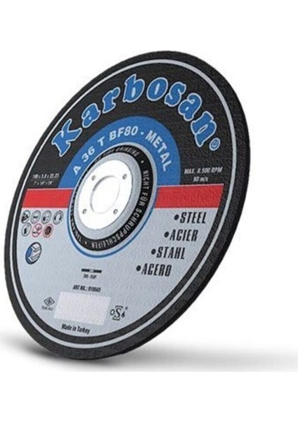 230X3.0X22.23 Metal Kesme Diski, 10'lu Paket, Dayanıklı ve Yüksek Performanslı