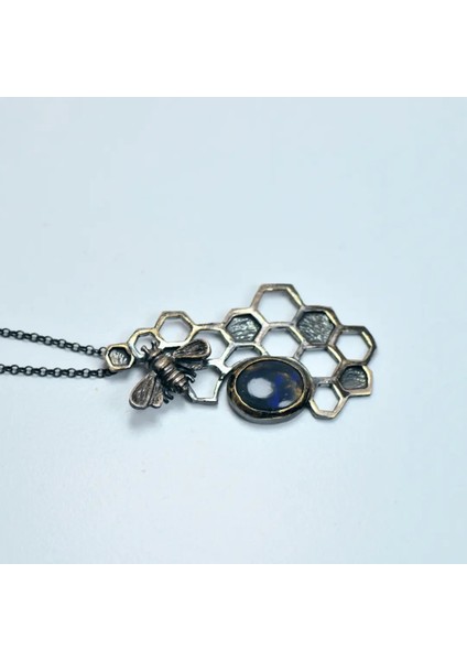 Etiyopya Opal Taşı Gümüş Kolye Arı Figürlü (Özel Seri) fiyatları