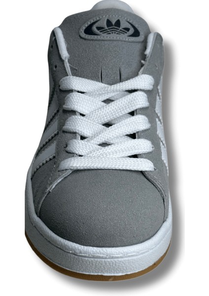 Gri Beyaz Şeritli Erkek Sneaker Spor Ayakkabı 41 modelleri