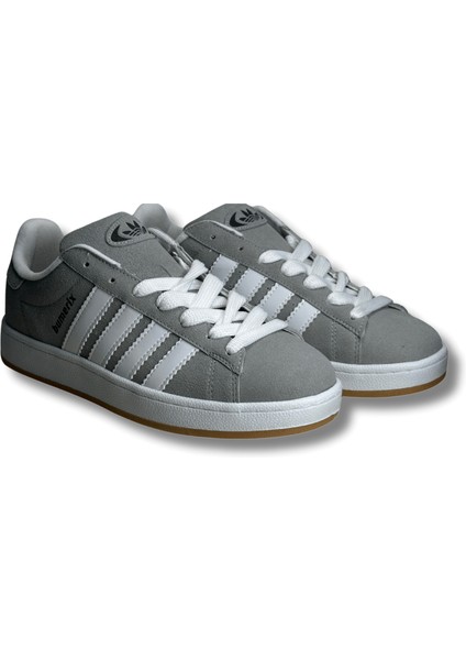 Gri Beyaz Şeritli Erkek Sneaker Spor Ayakkabı 41 indirimleri