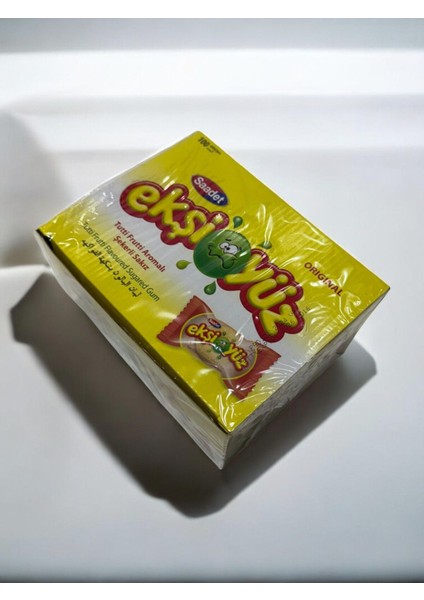 Ekşiyüz Tutti Frutti Aromalı Ekşi Şekerli Sakız 100 Adet