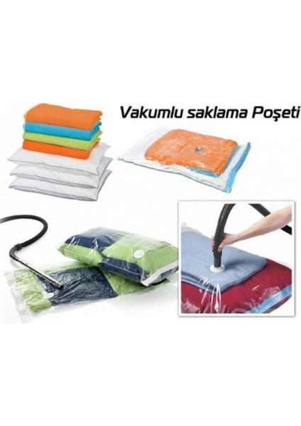 6'lı Vakumlu Büyük Poşet Hurç Seti, Turuncu, Farklı Boyutlarda, Pratik ve Şık Saklama. modelleri