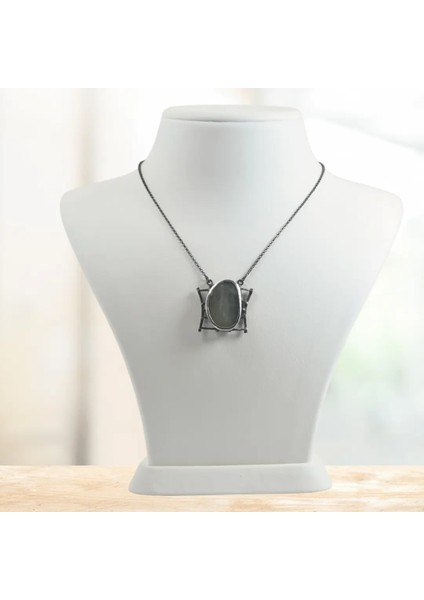 Safir Taşı Gümüş Kolye (Özel Seri)