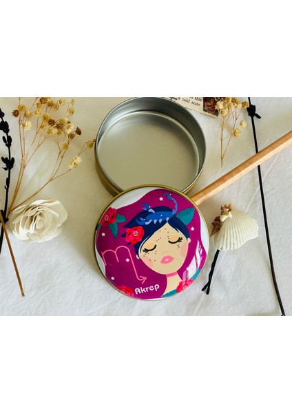 Akrep Burcu 1 #desenli Metal Kutu#sabun Kutusu#anahtarlık Kutusu#mum Kutusu#küçük Takı Kutusu modelleri
