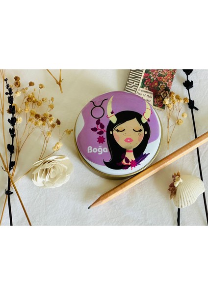 Boğa Burcu 5 # Desenli Metal Kutu#sabun Kutusu#anahtarlık Kutusu#mum Kutusu#küçük Takı Kutusu fiyatları