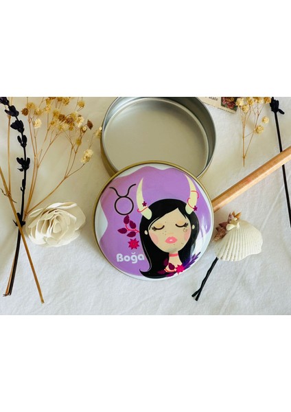 Boğa Burcu 5 # Desenli Metal Kutu#sabun Kutusu#anahtarlık Kutusu#mum Kutusu#küçük Takı Kutusu fırsatları