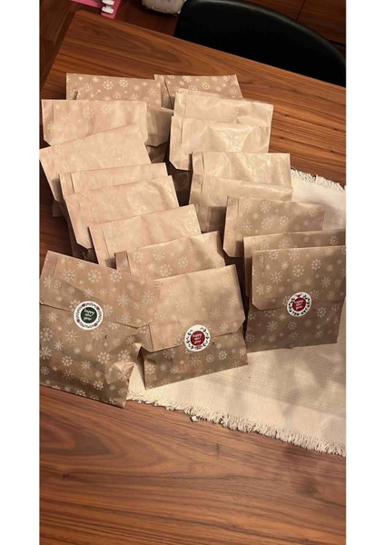 25 Adet Kar Desenli Kese Kağıdı Hediye Paketi Yılbaşı Noel Temalı Hediye Ambalaj Kağıdı 18X30 indirimleri