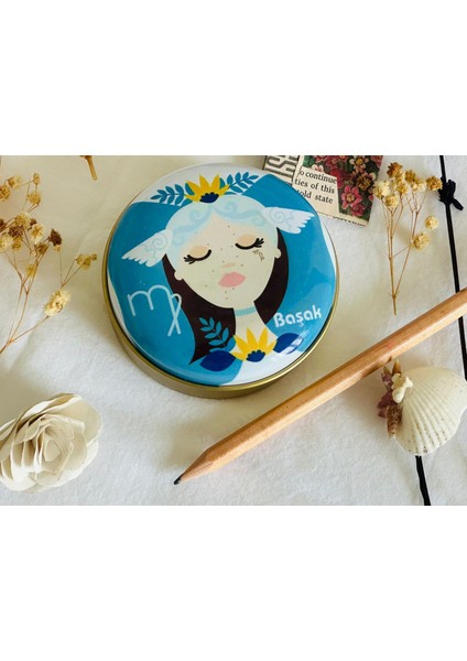 Başak Burcu 4 # Desenli Metal Kutu#sabun Kutusu#anahtarlık Kutusu#mum Kutusu#küçük Takı Kutusu modelleri