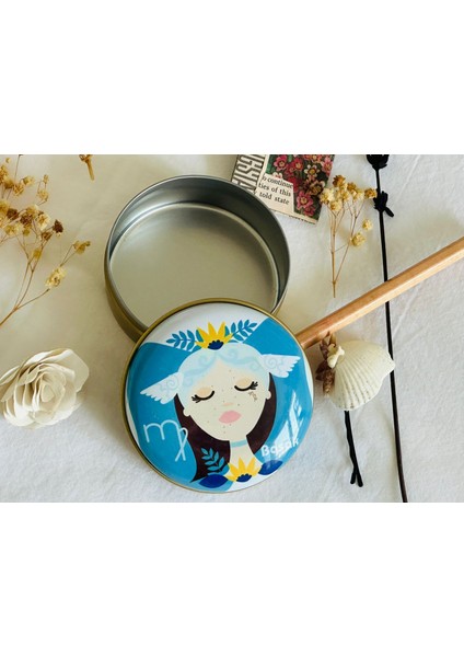 Başak Burcu 4 # Desenli Metal Kutu#sabun Kutusu#anahtarlık Kutusu#mum Kutusu#küçük Takı Kutusu indirimleri