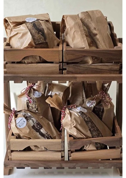 100 Adet 25X42 Büyük Boy Hazır Pencereli Hediye Paketleme Kağıdı Çizgili Kraft Kese Kağıdı