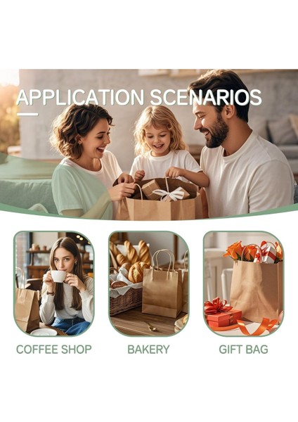 Kraft Hediye Kağıt Çanta 5 Adet Büküm Saplı 25x12x31 cm Doğal ve Şık Tasarım modelleri