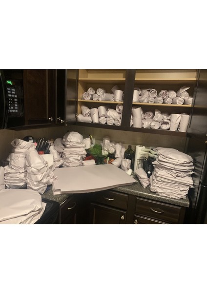 100 Adet 60X40 Paketleme Kağıdı Eşya Tabak Bardak Sarma Koruma Taşıma Ambalaj Kağıdı